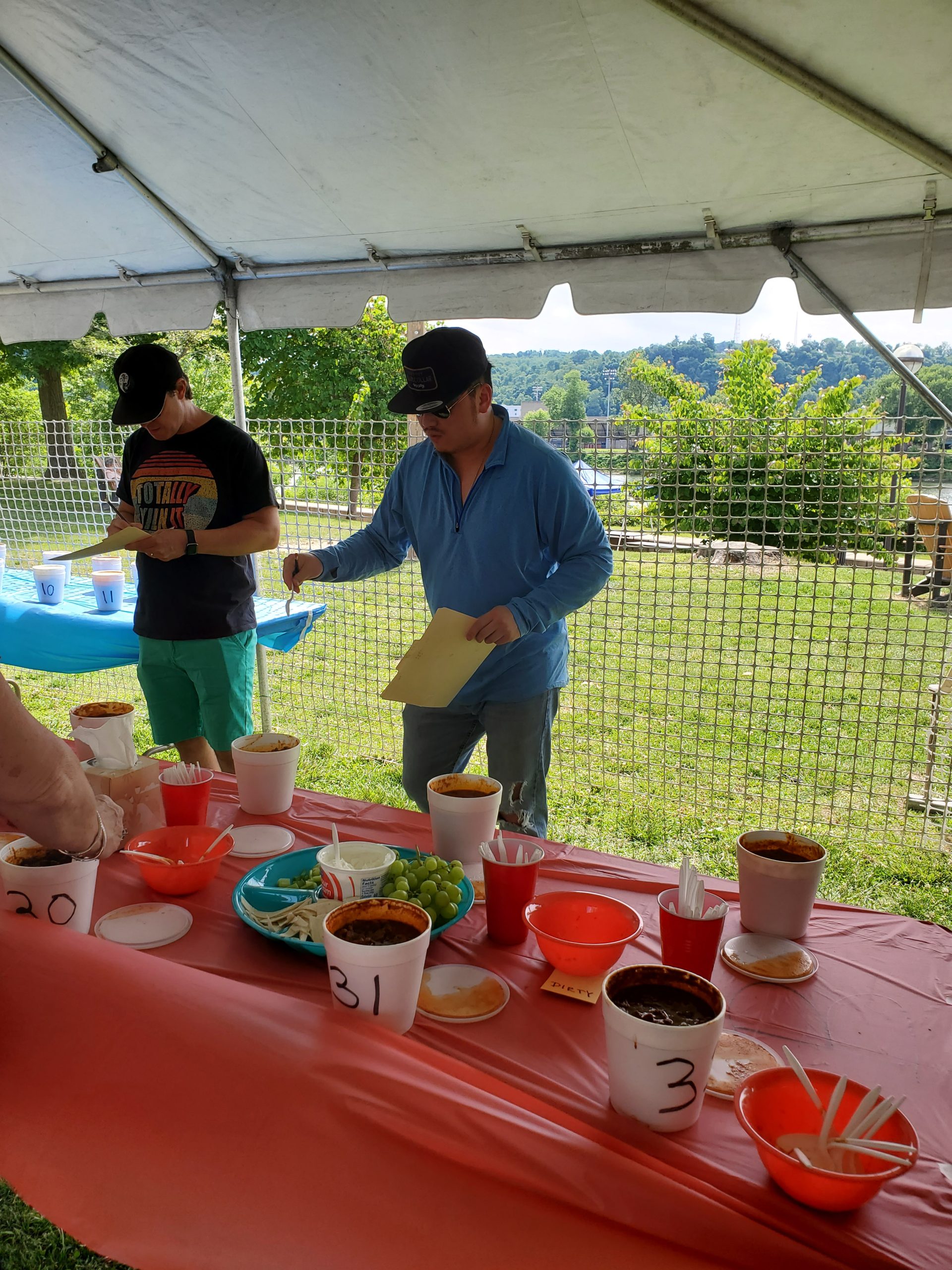 Sean Xing acts as a Judge in the 24th Annual Wheeling Chili Cookoff
