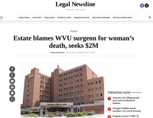 Estate of Berkeley County Woman Files $2 Million Medical Negligence Lawsuit